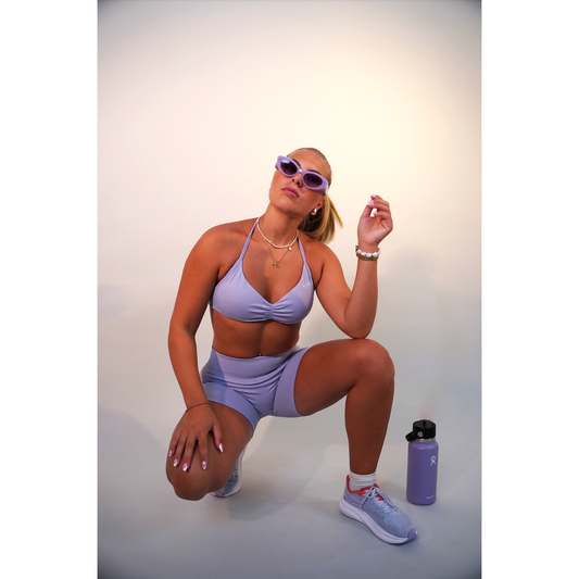 Silky Lavender Shorts