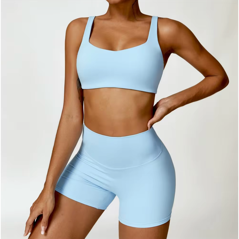Soft Sculpt Shorts - Light Blue