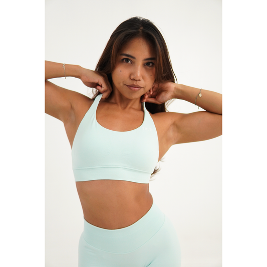 Palm Green Halter Bra