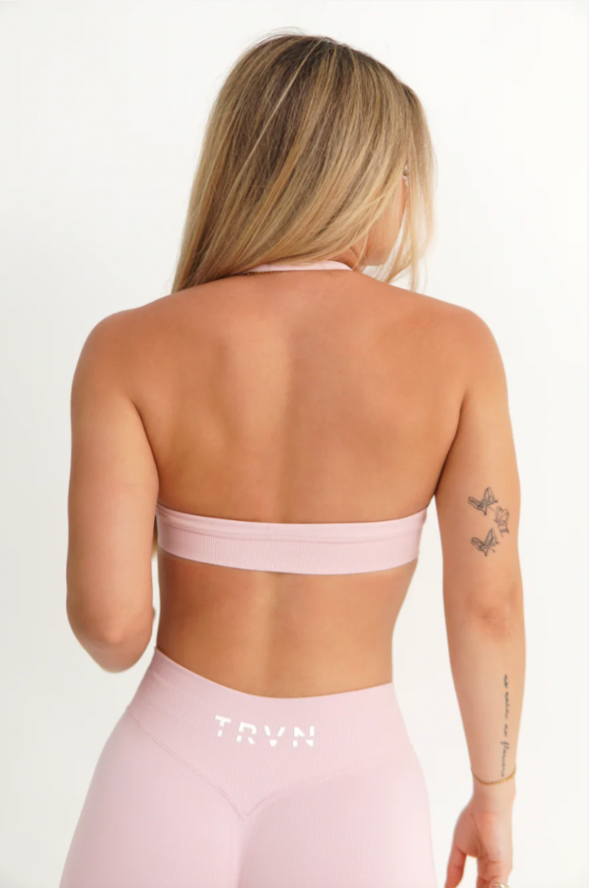 Cloud Rose Halter Bra